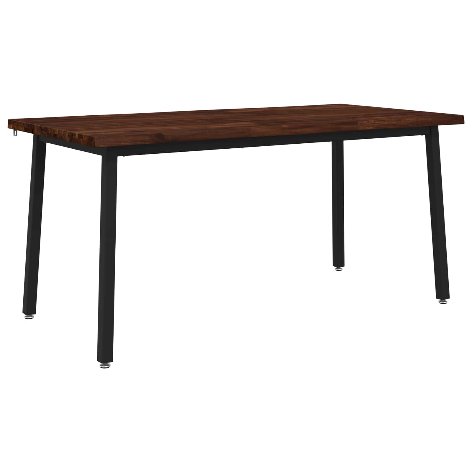 Τραπέζι Φαγητού με Ζωντανό Χείλος 160 x 80 x 75 cm Σκούρο Καφέ