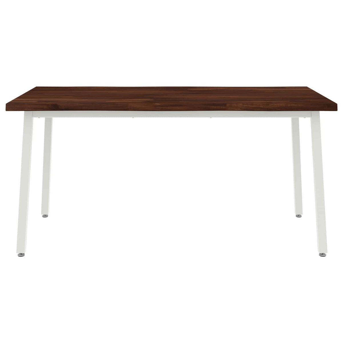 Τραπέζι Φαγητού με Ζωντανό Χείλος 160 x 80 x 75 cm Σκούρο Καφέ - Pakobazaar