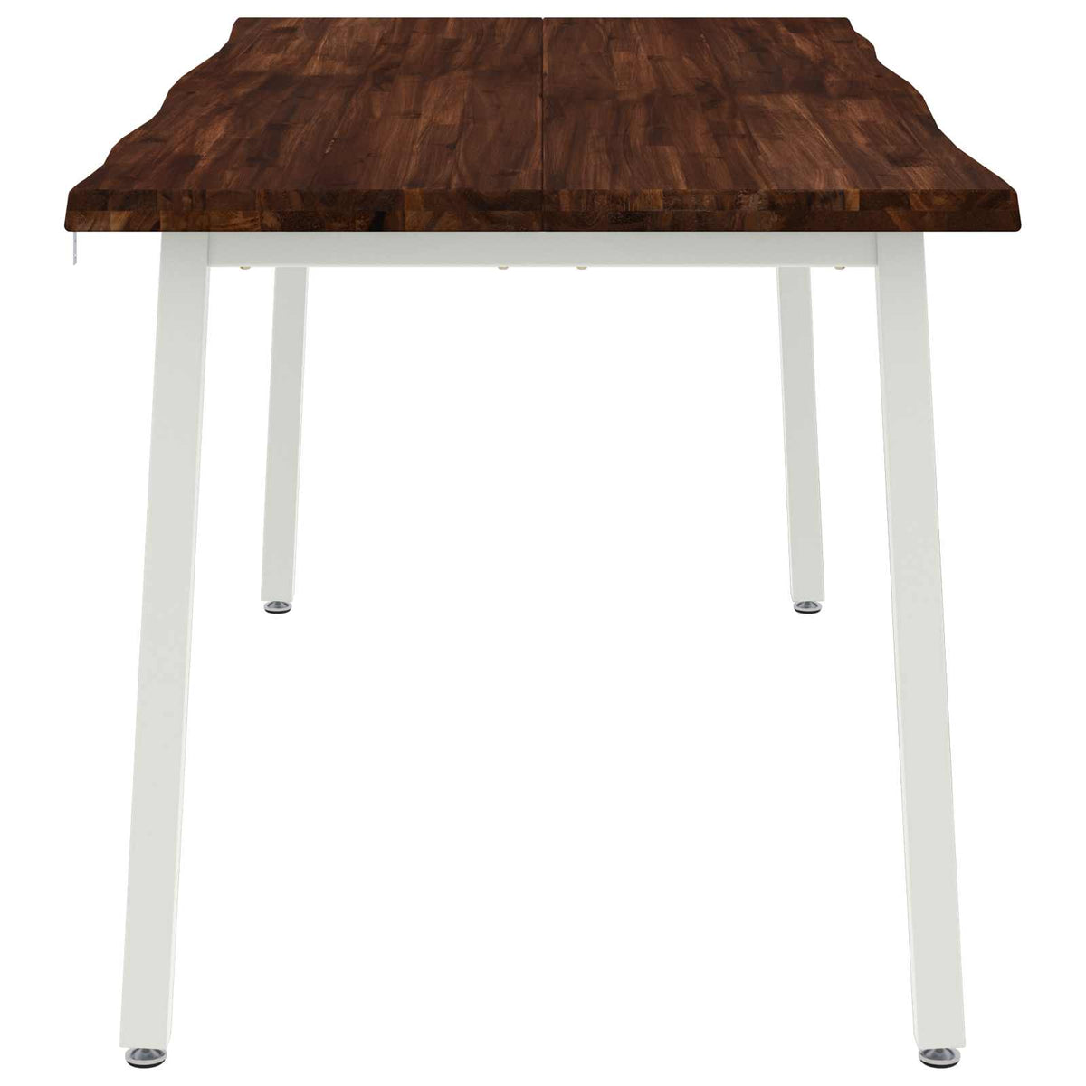 Τραπέζι Φαγητού με Ζωντανό Χείλος 160 x 80 x 75 cm Σκούρο Καφέ - Pakobazaar