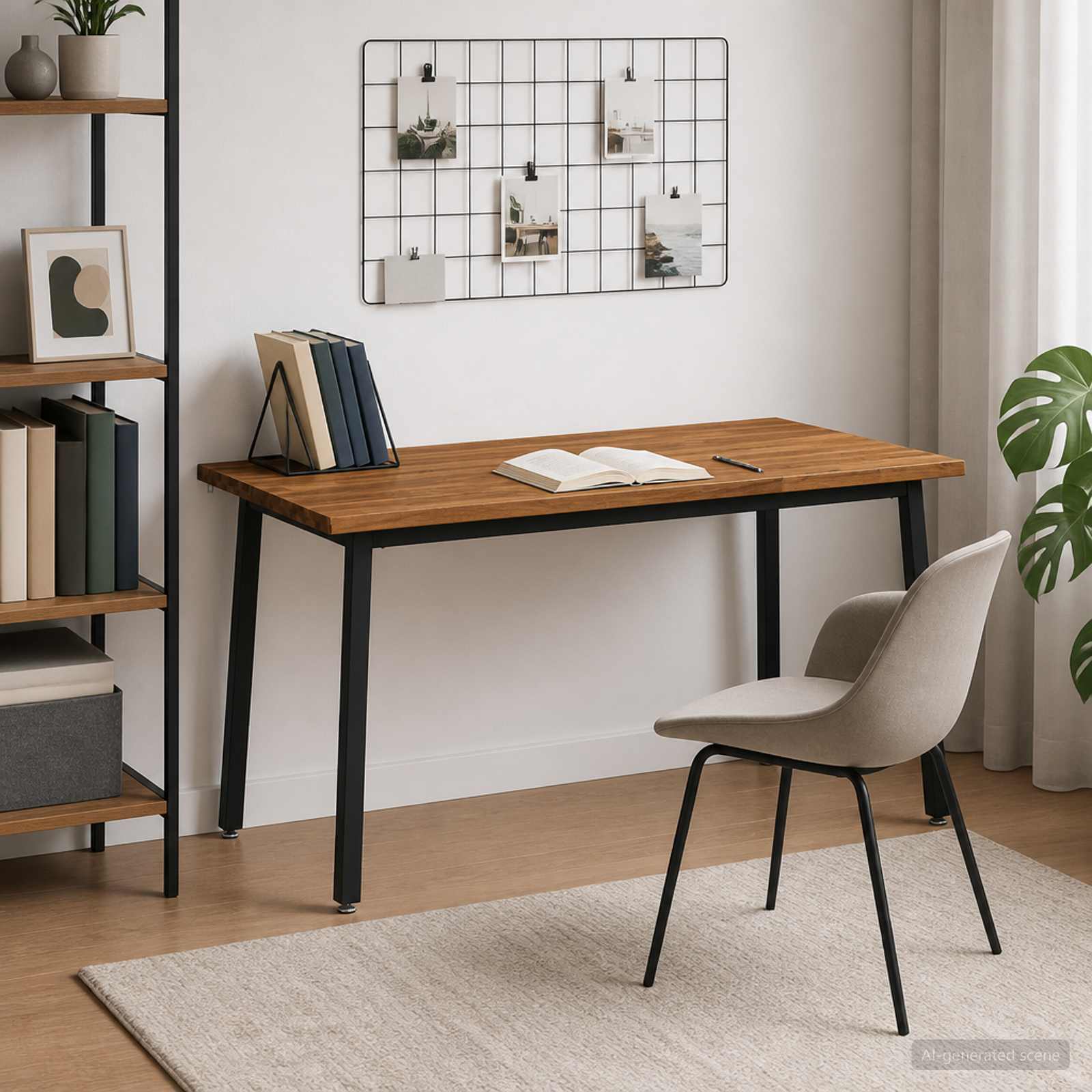 Τραπέζι Φαγητού με Ζωντανό Χείλος 160 x 90 x 75 cm Φυσικό