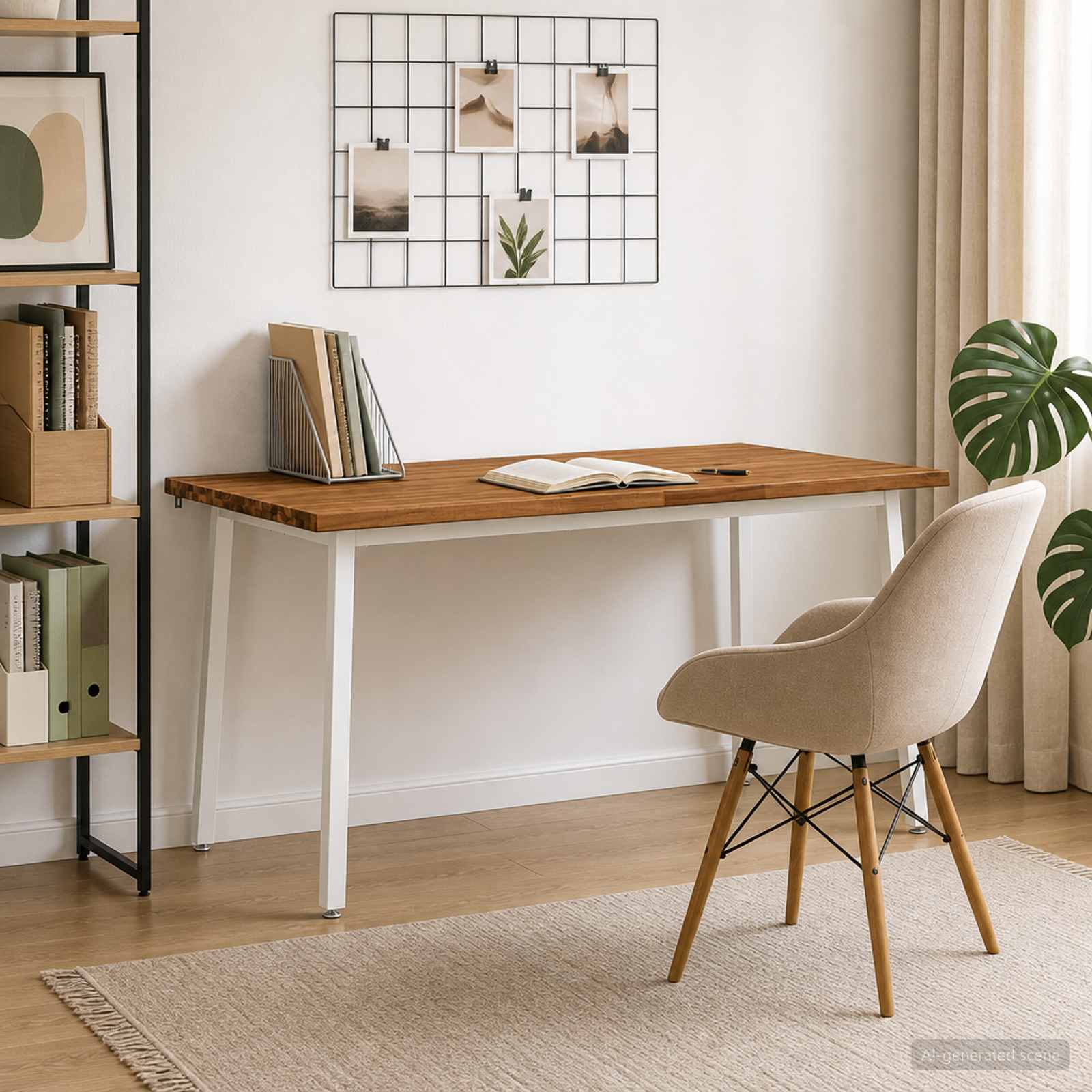 Τραπέζι Φαγητού με Ζωντανό Χείλος 160 x 90 x 75 cm Φυσικό - Pakobazaar