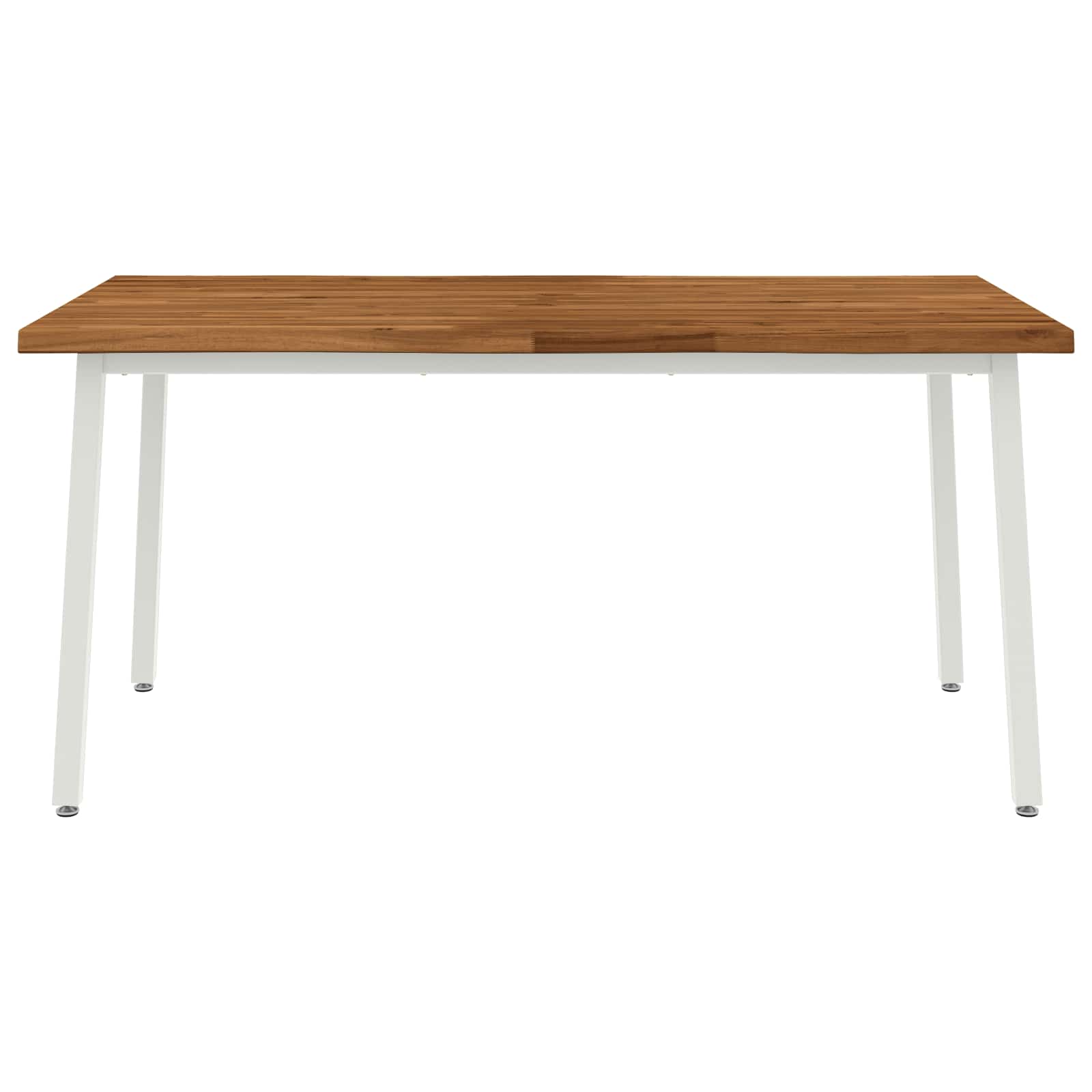 Τραπέζι Φαγητού με Ζωντανό Χείλος 160 x 80 x 75 cm Φυσικό - Pakobazaar