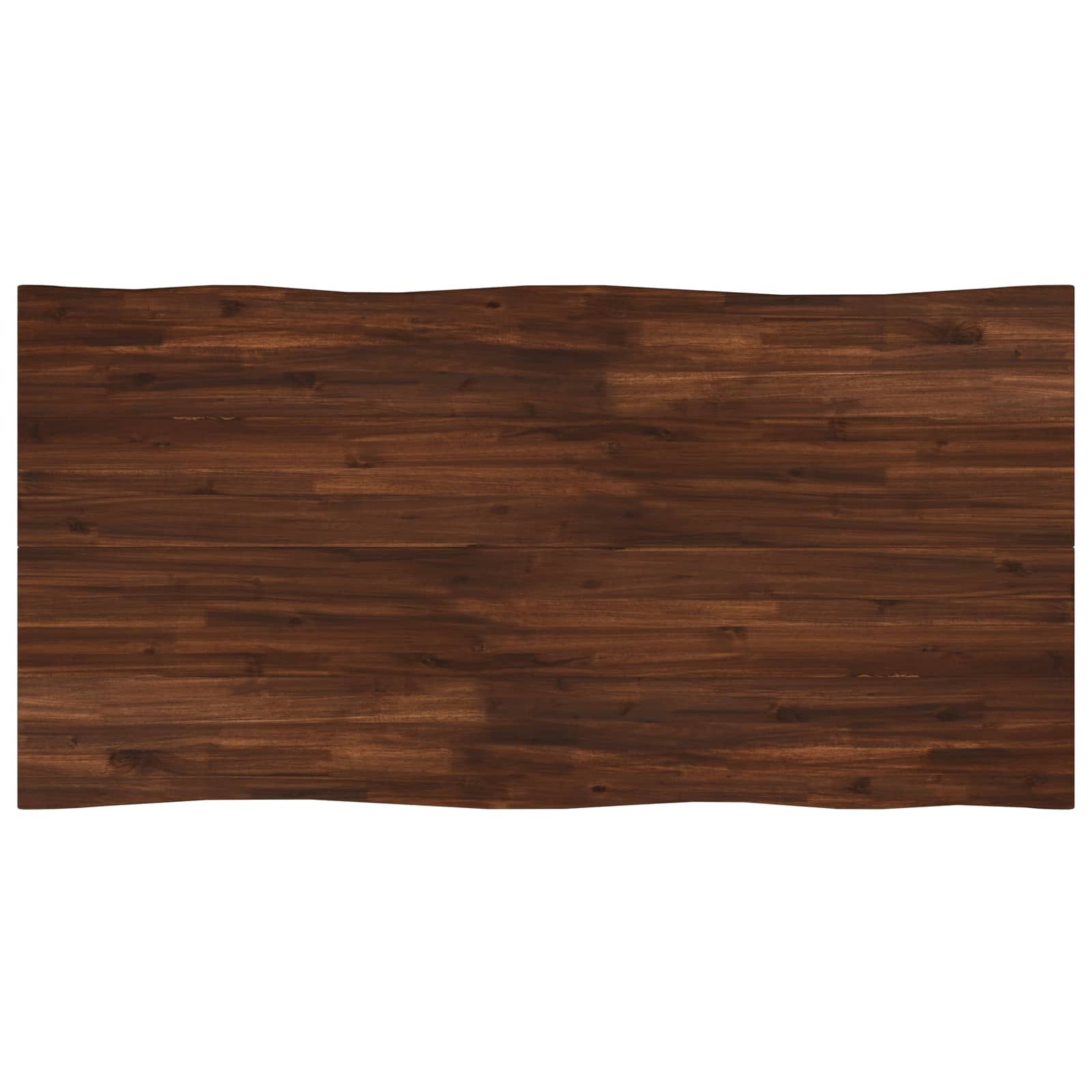 Τραπέζι Φαγητού με Ζωντανό Χείλος 160 x 90 x 75 cm Σκούρο Καφέ - Pakobazaar