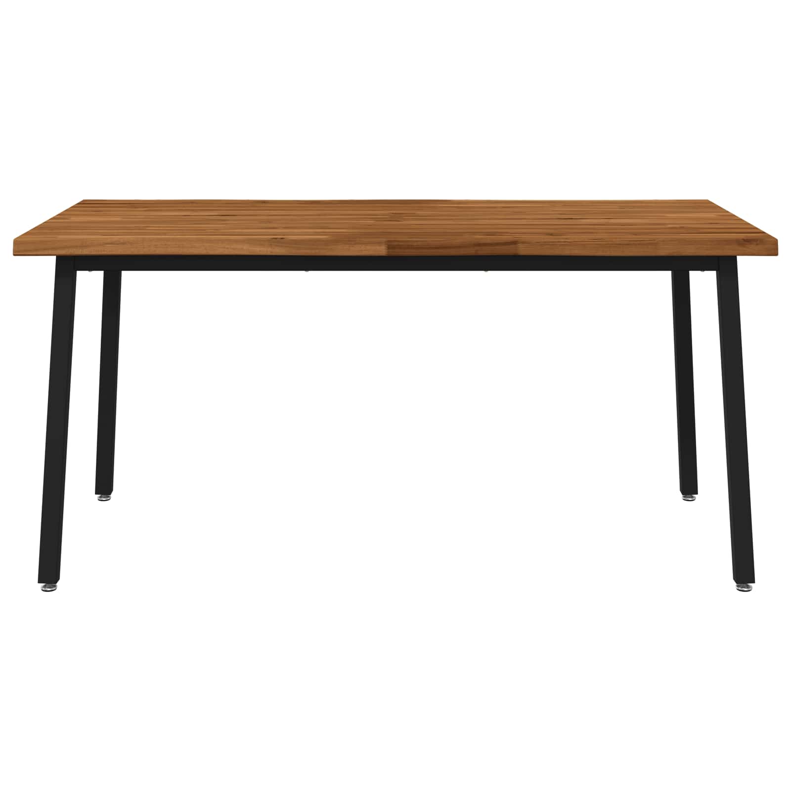 Τραπέζι Φαγητού με Ζωντανό Χείλος 160 x 90 x 75 cm Φυσικό