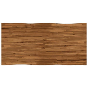 Τραπέζι Φαγητού με Ζωντανό Χείλος 160 x 90 x 75 cm Φυσικό - Pakobazaar