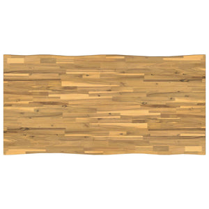 Τραπέζι Φαγητού με Ζωντανό Χείλος 160 x 90 x 75 cm Λευκό