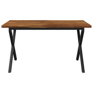 Τραπέζι Φαγητού με Ζωντανό Χείλος 140 x 70 x 75 cm Φυσικό - Pakobazaar