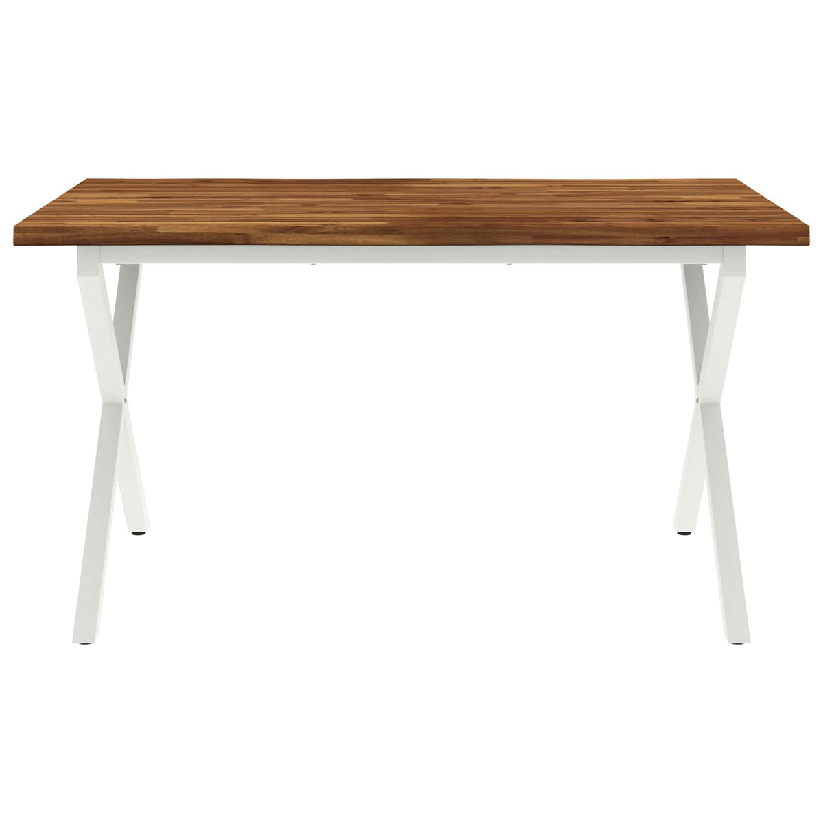 Τραπέζι Φαγητού με Ζωντανό Χείλος 140 x 70 x 75 cm Φυσικό