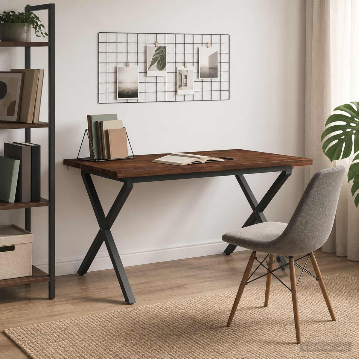 Τραπέζι Φαγητού με Ζωντανό Χείλος 140 x 80 x 75 cm Σκούρο Καφέ - Pakobazaar