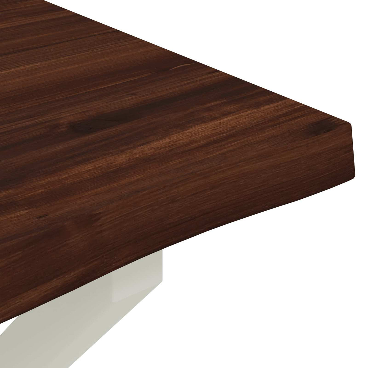 Τραπέζι Φαγητού με Ζωντανό Χείλος 140 x 80 x 75 cm Σκούρο Καφέ - Pakobazaar