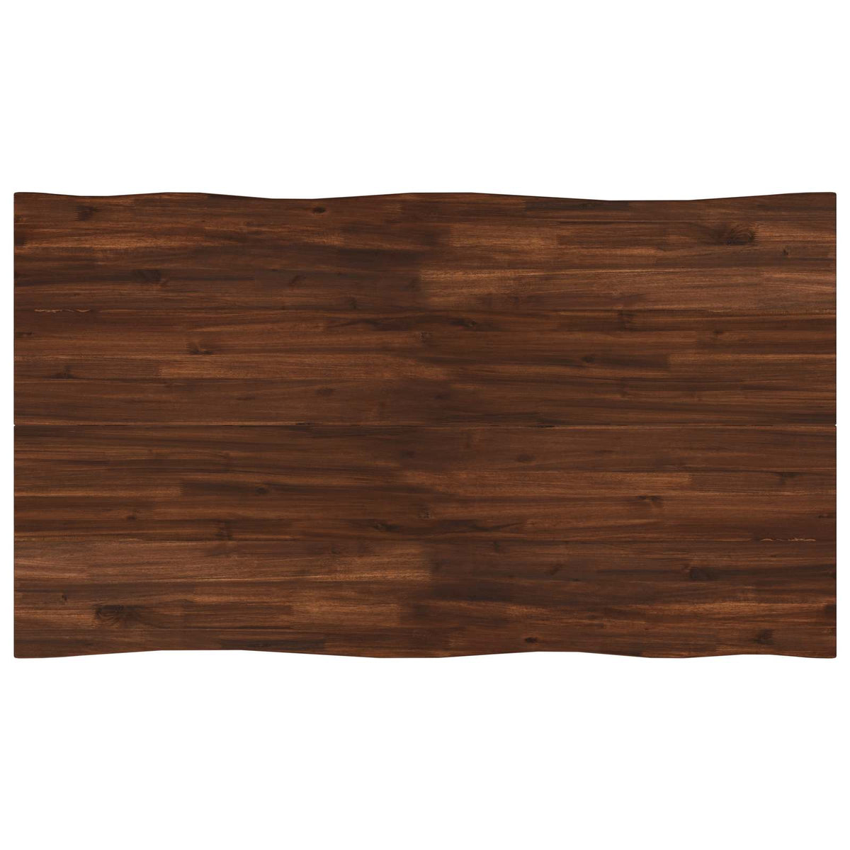 Τραπέζι Φαγητού με Ζωντανό Χείλος 140 x 80 x 75 cm Σκούρο Καφέ - Pakobazaar