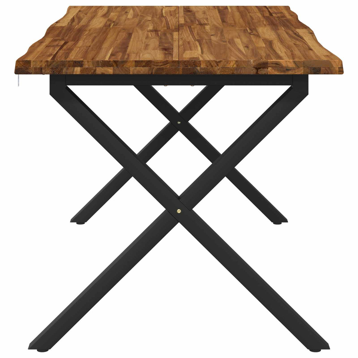 Τραπέζι Φαγητού με Ζωντανό Χείλος 140 x 80 x 75 cm Φυσικό - Pakobazaar