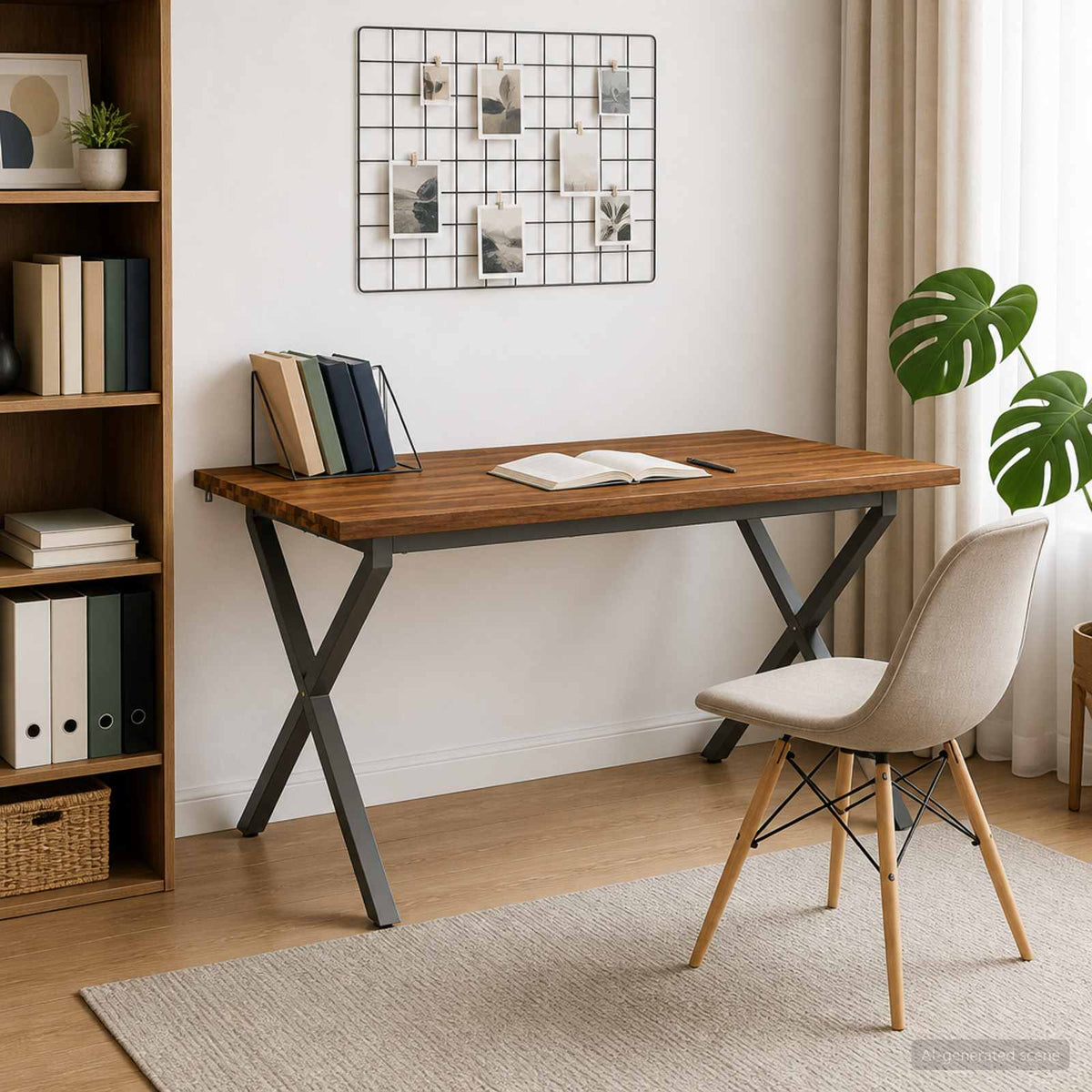 Τραπέζι Φαγητού με Ζωντανό Χείλος 140 x 80 x 75 cm Φυσικό - Pakobazaar