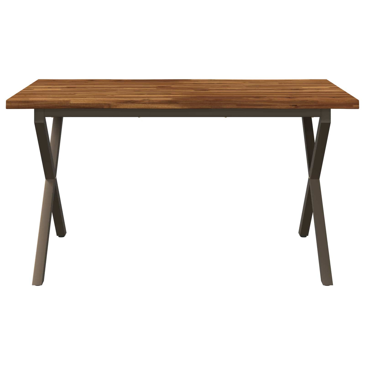 Τραπέζι Φαγητού με Ζωντανό Χείλος 140 x 80 x 75 cm Φυσικό - Pakobazaar