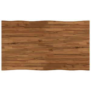 Τραπέζι Φαγητού με Ζωντανό Χείλος 140 x 80 x 75 cm Φυσικό - Pakobazaar
