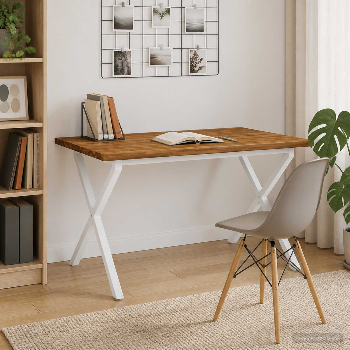 Τραπέζι Φαγητού με Ζωντανό Χείλος 140 x 70 x 75 cm Φυσικό