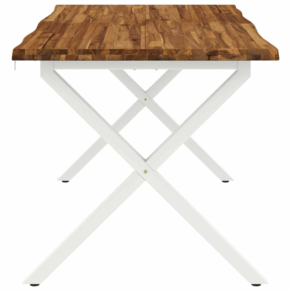 Τραπέζι Φαγητού με Ζωντανό Χείλος 140 x 80 x 75 cm Φυσικό - Pakobazaar