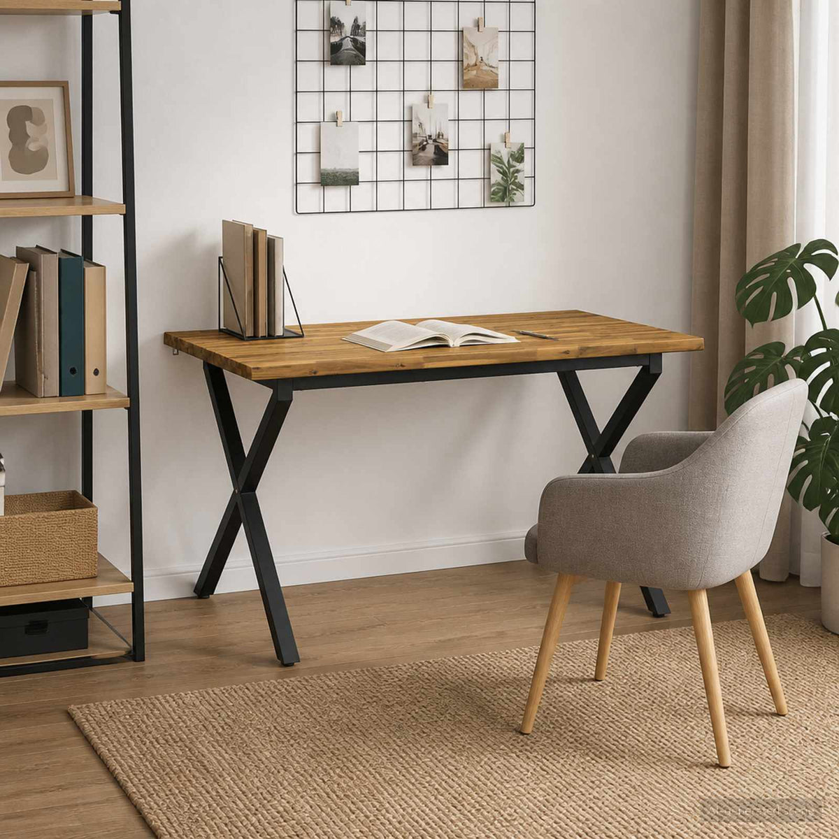 Τραπέζι Φαγητού με Ζωντανό Χείλος 140 x 70 x 75 cm - Pakobazaar