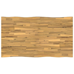 Τραπέζι Φαγητού με Ζωντανό Χείλος 140 x 80 x 75 cm Λευκό - Pakobazaar