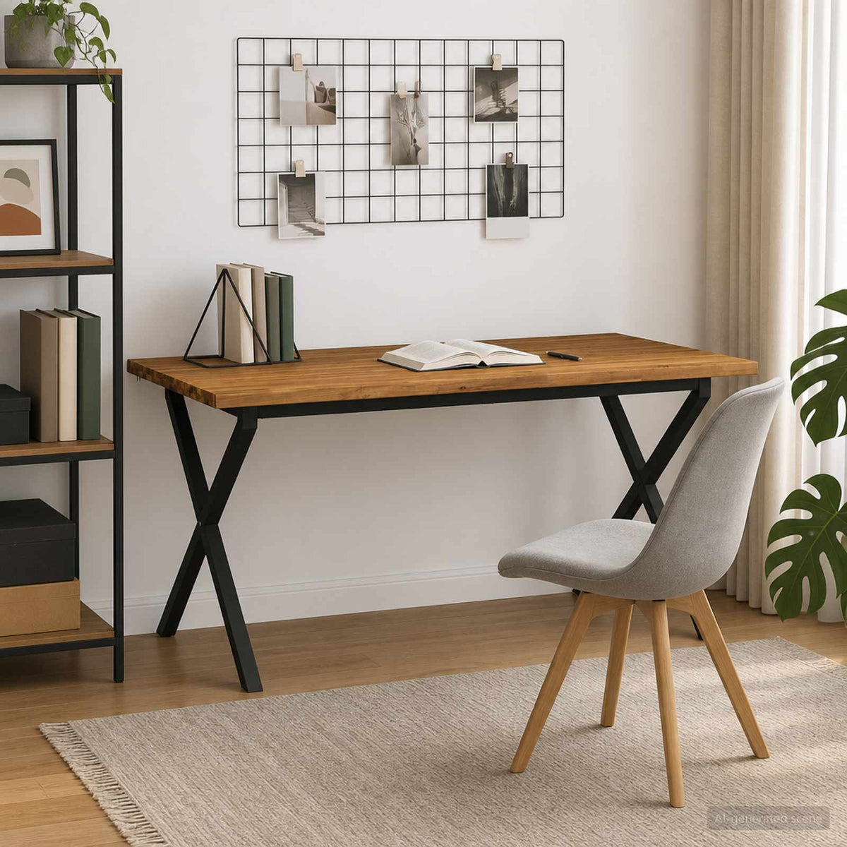Τραπέζι Φαγητού με Ζωντανό Χείλος 160 x 80 x 75 cm Φυσικό - Pakobazaar