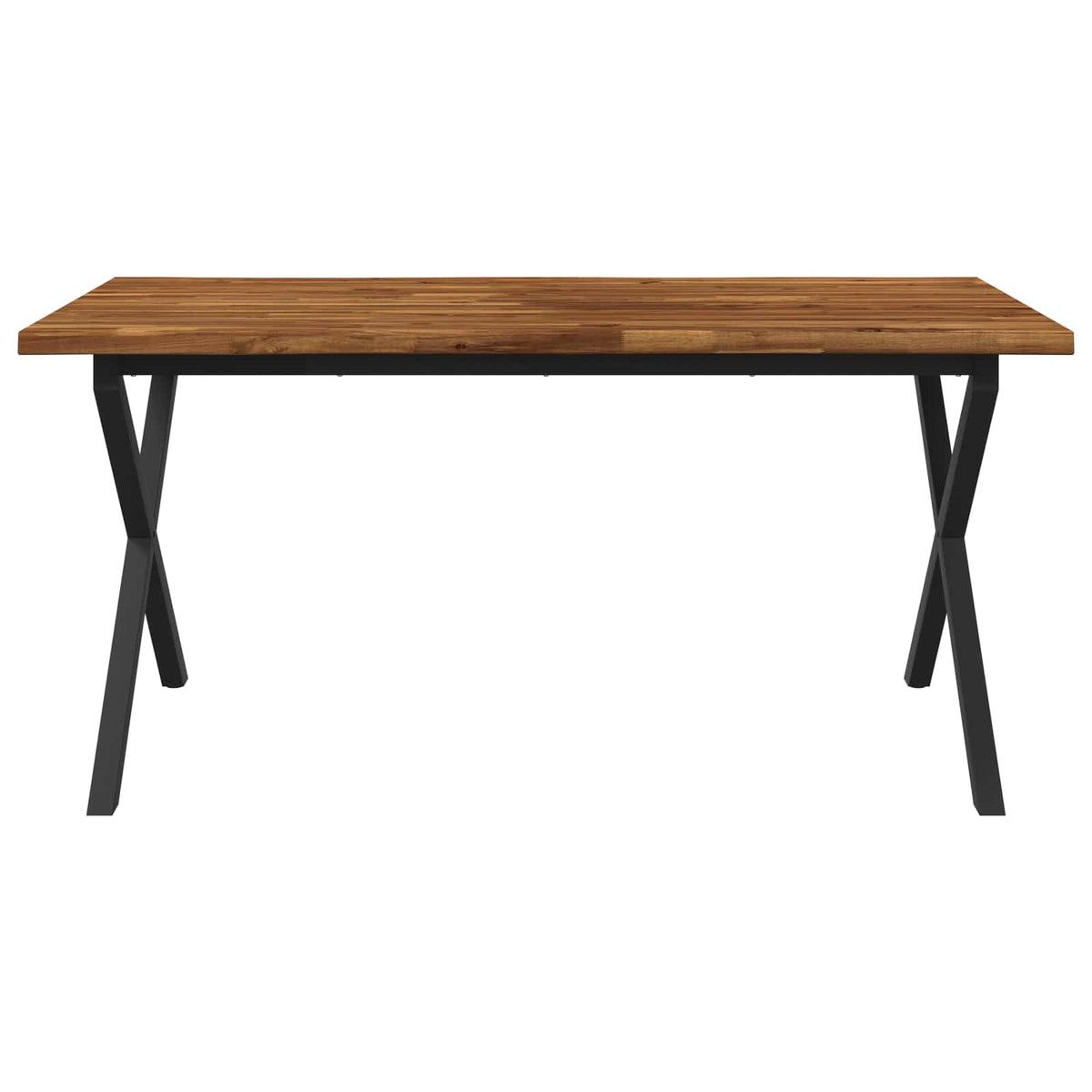 Τραπέζι Φαγητού με Ζωντανό Χείλος 160 x 80 x 75 cm Φυσικό - Pakobazaar