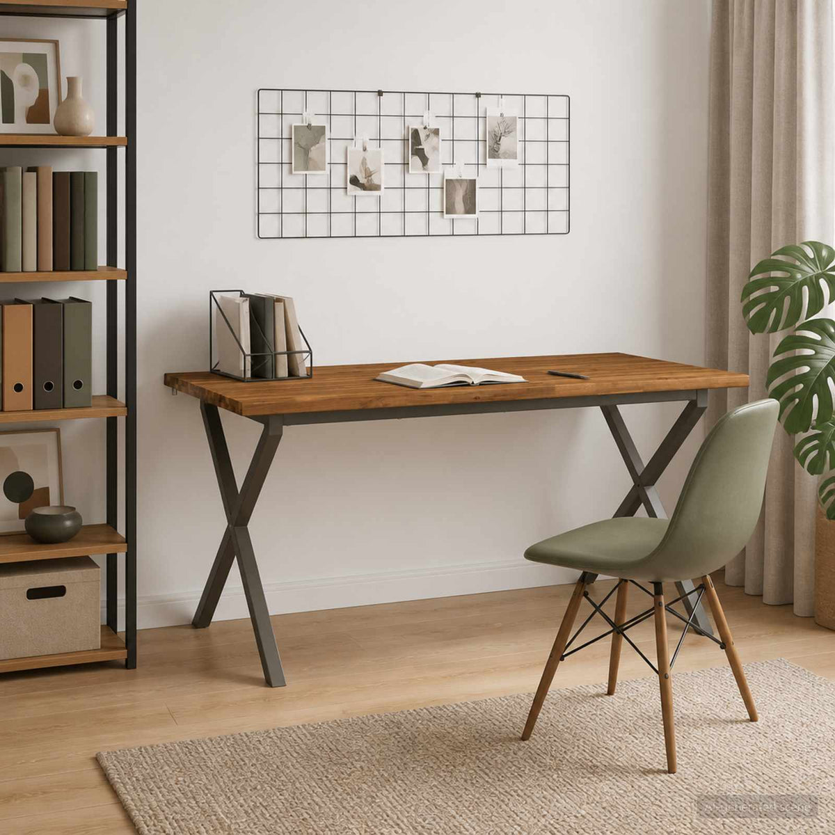 Τραπέζι Φαγητού με Ζωντανό Χείλος 160 x 80 x 75 cm Φυσικό - Pakobazaar