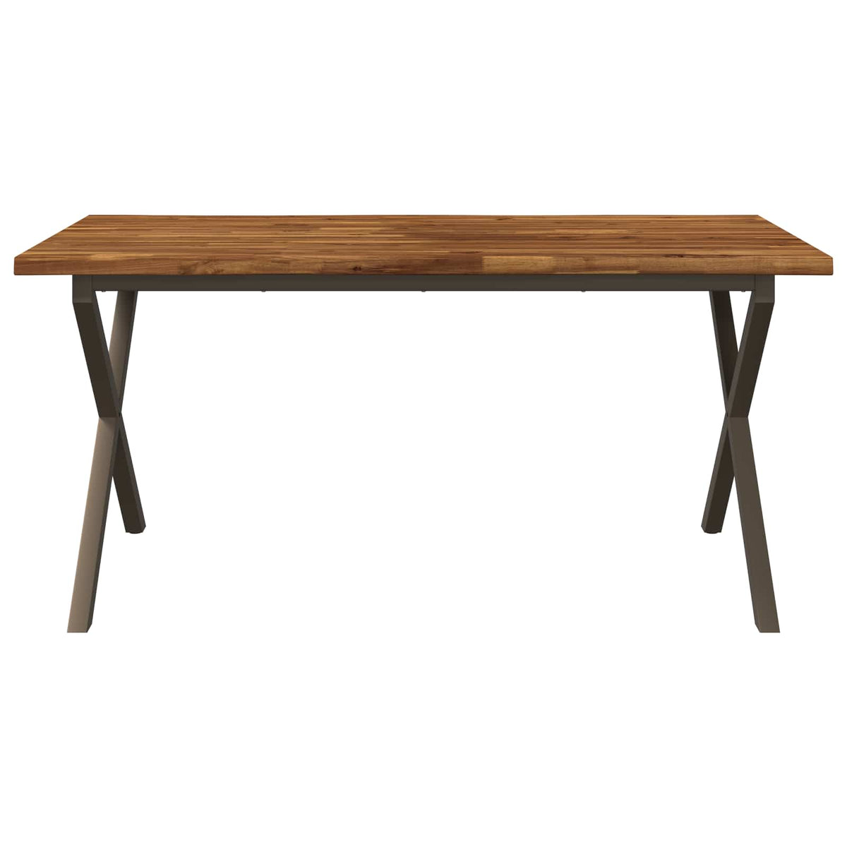 Τραπέζι Φαγητού με Ζωντανό Χείλος 160 x 80 x 75 cm Φυσικό - Pakobazaar