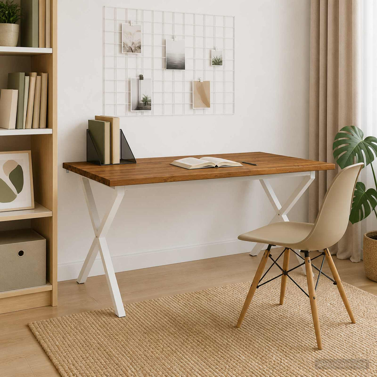 Τραπέζι Φαγητού με Ζωντανό Χείλος 160 x 90 x 75 cm Φυσικό - Pakobazaar