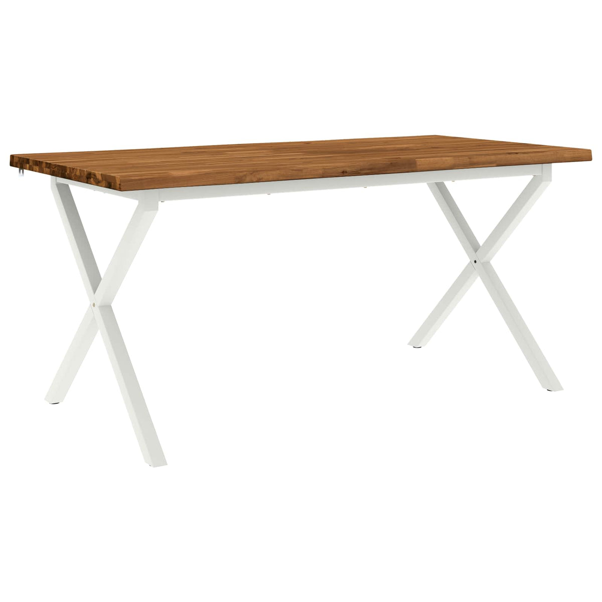 Τραπέζι Φαγητού με Ζωντανό Χείλος 160 x 80 x 75 cm Φυσικό - Pakobazaar