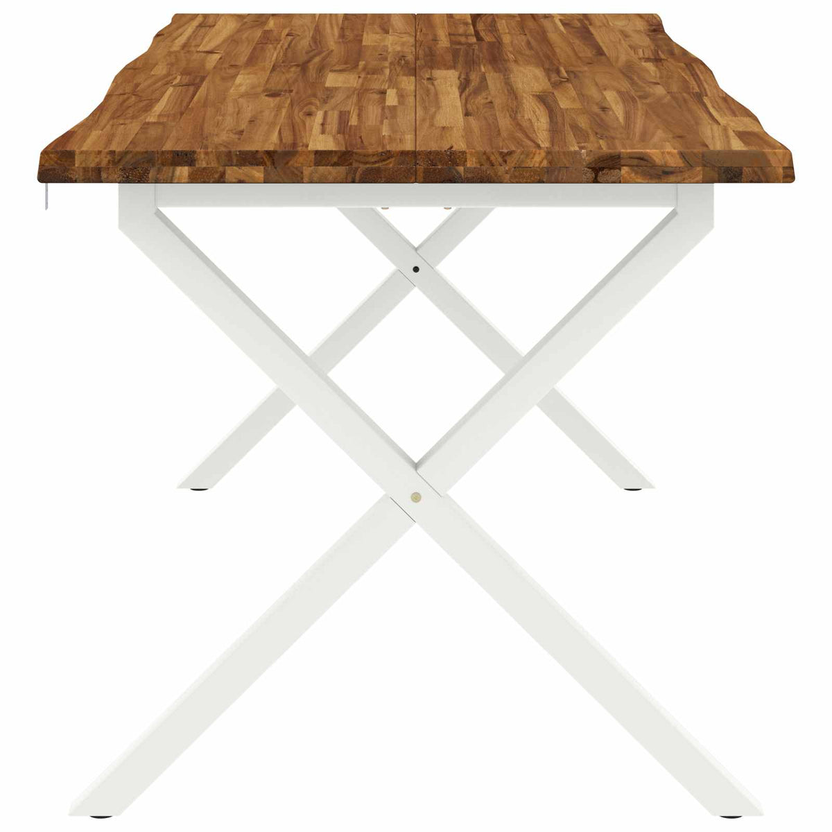 Τραπέζι Φαγητού με Ζωντανό Χείλος 160 x 90 x 75 cm Φυσικό - Pakobazaar