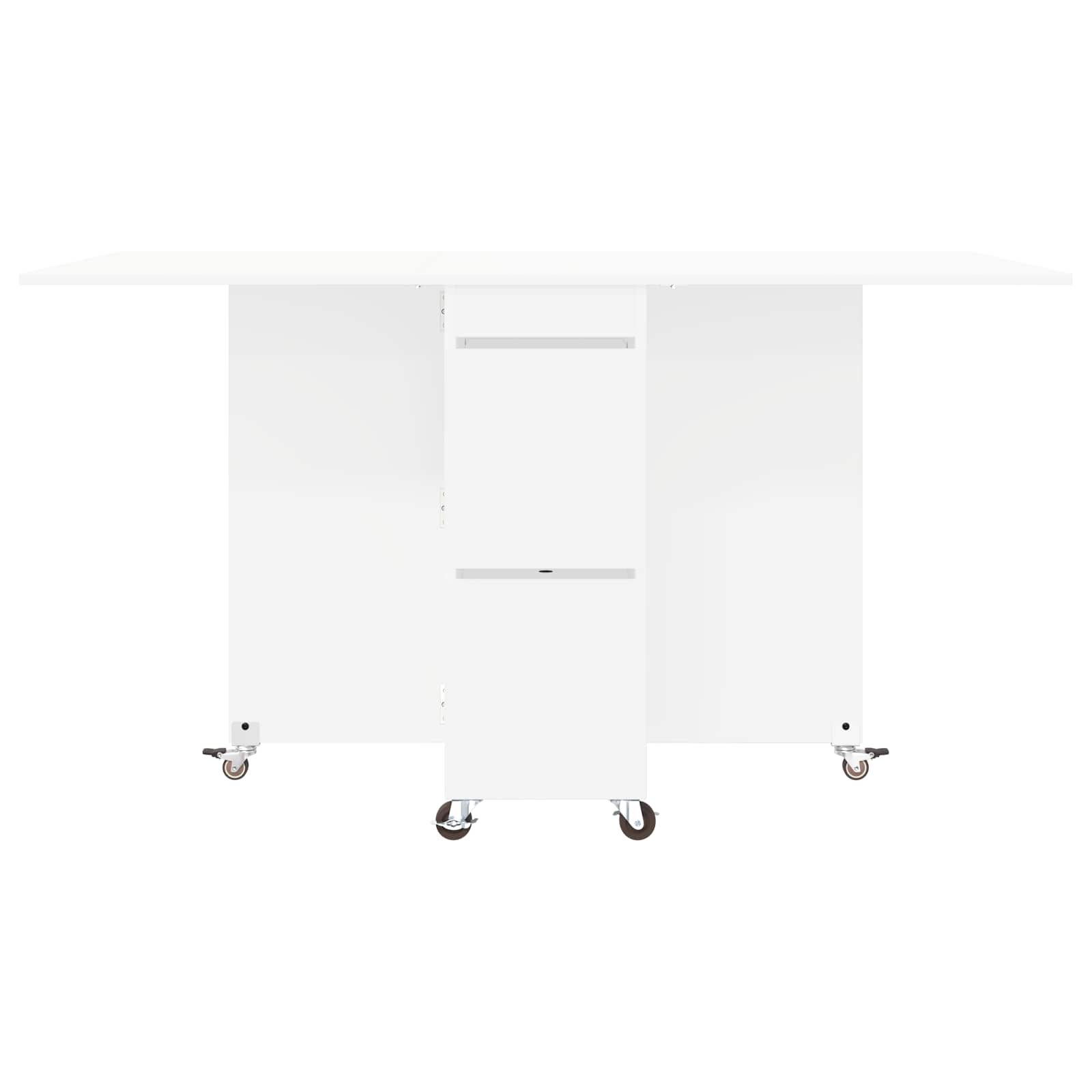 Τραπέζι φαγητού 2 pcs 140 x 80 x 77 cm Επεξεργασμένο Ξύλο Λευκό - Pakobazaar