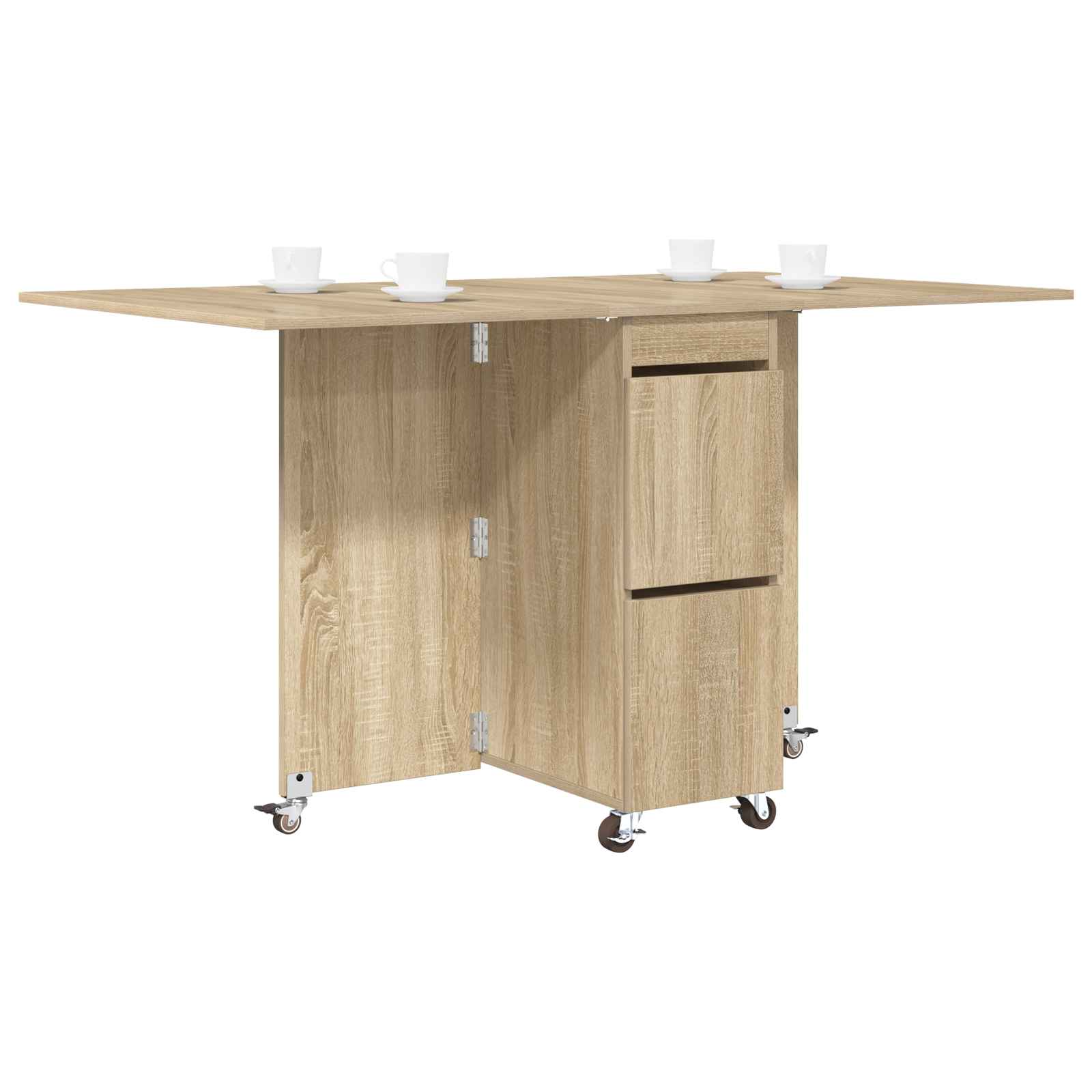 Τραπέζι φαγητού 2 pcs 140 x 80 x 77 cm Επεξεργασμένο Ξύλο - Pakobazaar
