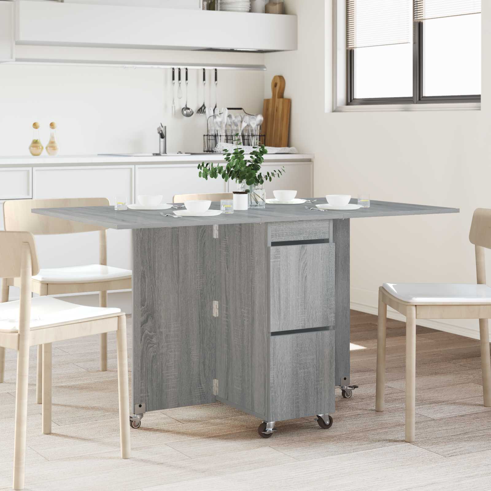 Τραπέζι φαγητού 2 pcs 140 x 80 x 77 cm Επεξεργασμένο Ξύλο - Pakobazaar
