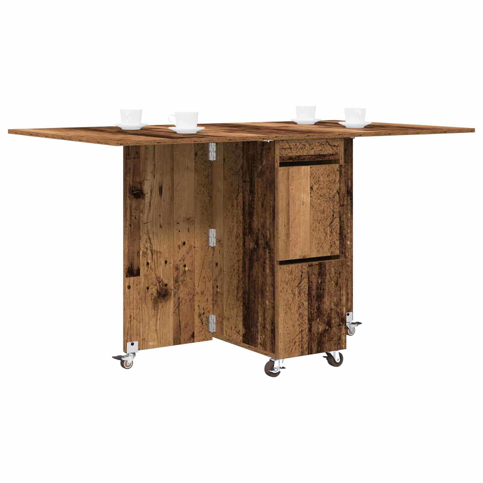 Τραπέζι φαγητού 2 pcs 140 x 80 x 77 cm Επεξεργασμένο Ξύλο - Pakobazaar