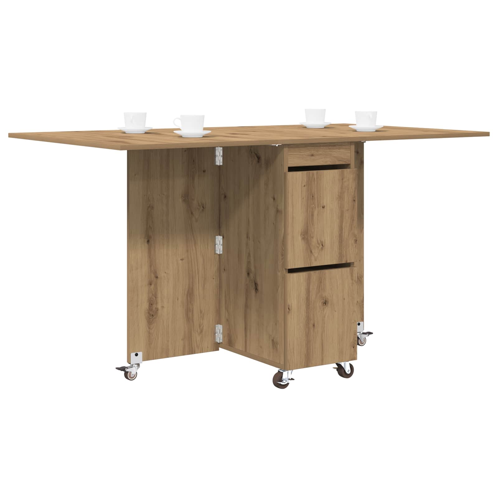 Τραπέζι φαγητού 2 pcs 140 x 80 x 77 cm Επεξεργασμένο Ξύλο - Pakobazaar