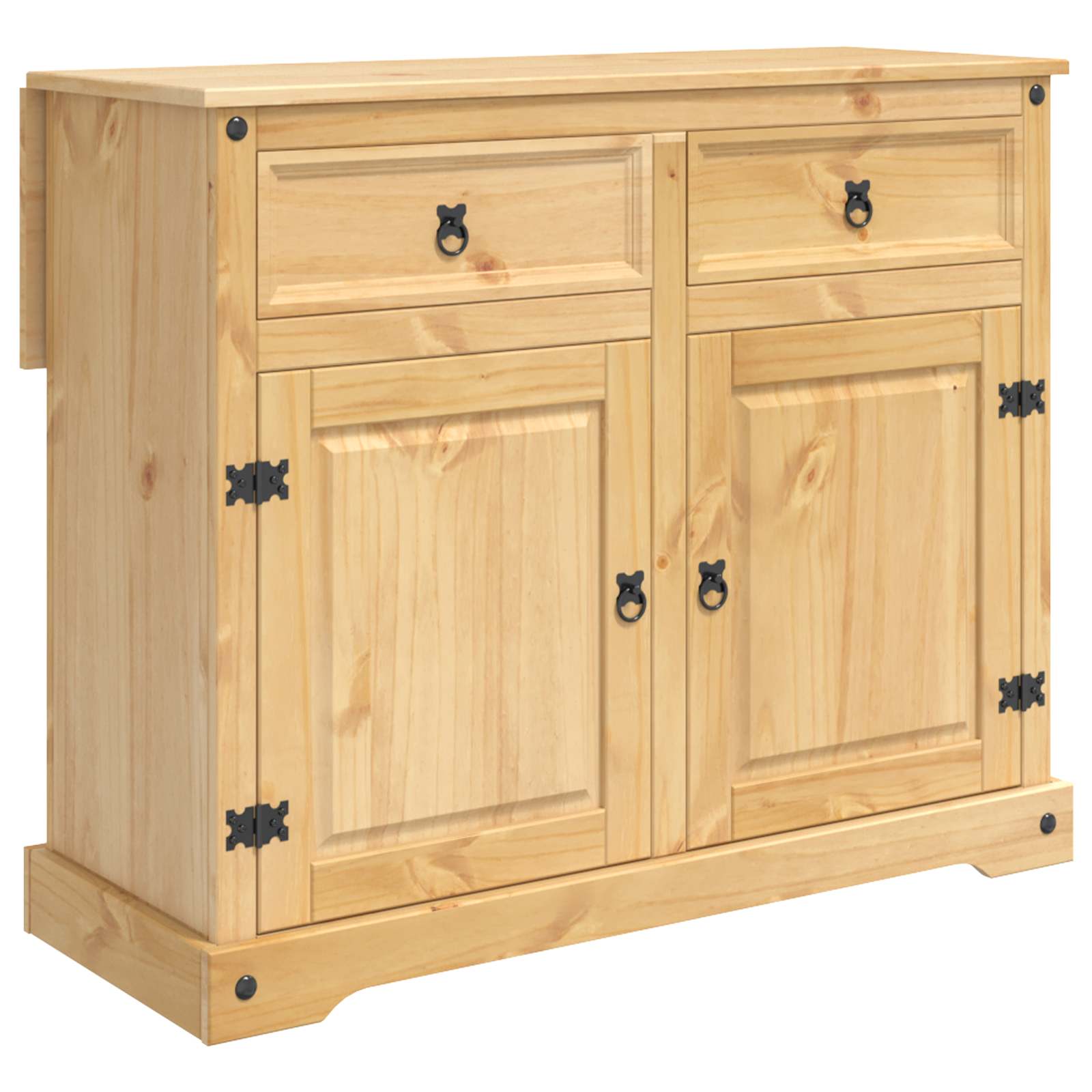 Καρότσι Κουζίνας 2 pcs Κερί Μέλι 112 x 70 x 91,5 εκ Μασίφ Πεύκο - Pakobazaar
