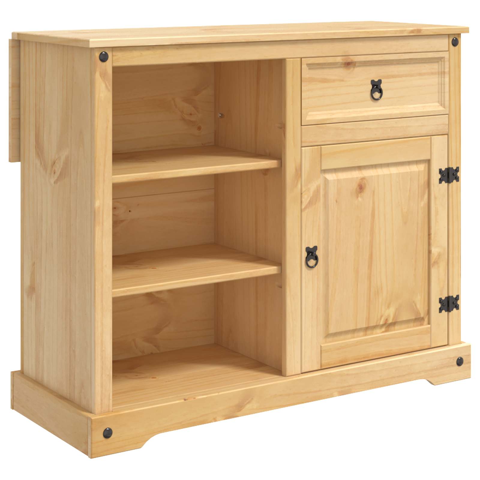 Καρότσι Κουζίνας 2 pcs Κερί Μέλι 112 x 70 x 91,5 εκ Μασίφ Πεύκο - Pakobazaar
