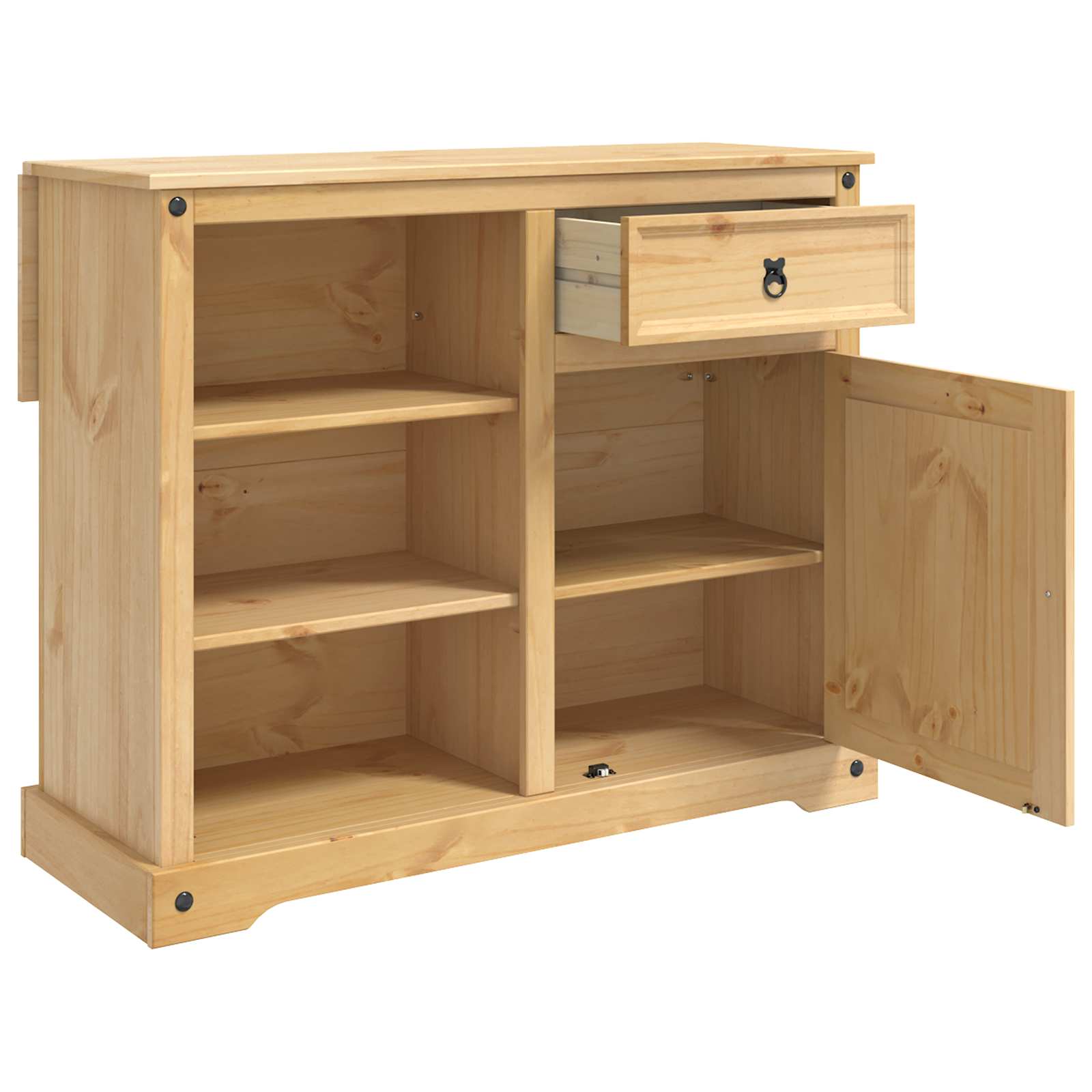 Καρότσι Κουζίνας 2 pcs Κερί Μέλι 112 x 70 x 91,5 εκ Μασίφ Πεύκο - Pakobazaar