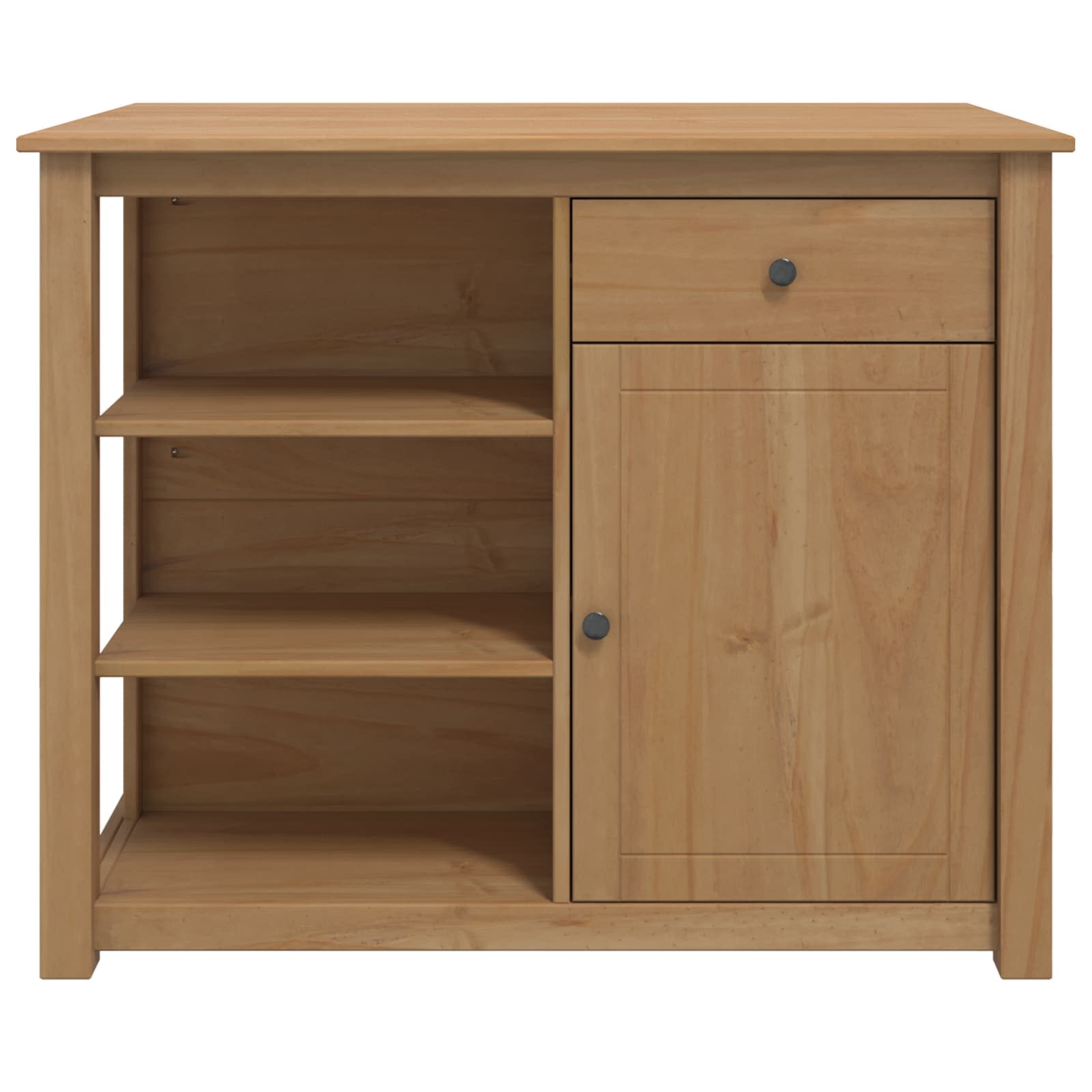 Καρότσι Κουζίνας PANAMA 2 pcs Κερί Μέλι 112 x 77 x 90 εκ - Pakobazaar