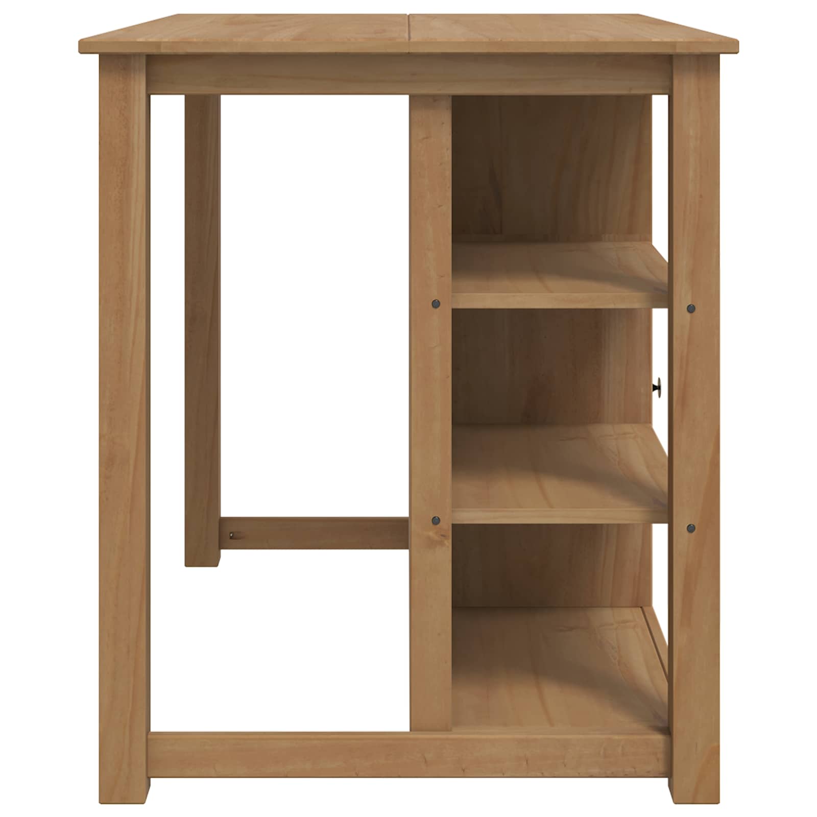 Καρότσι Κουζίνας PANAMA 2 pcs Κερί Μέλι 112 x 77 x 90 εκ - Pakobazaar