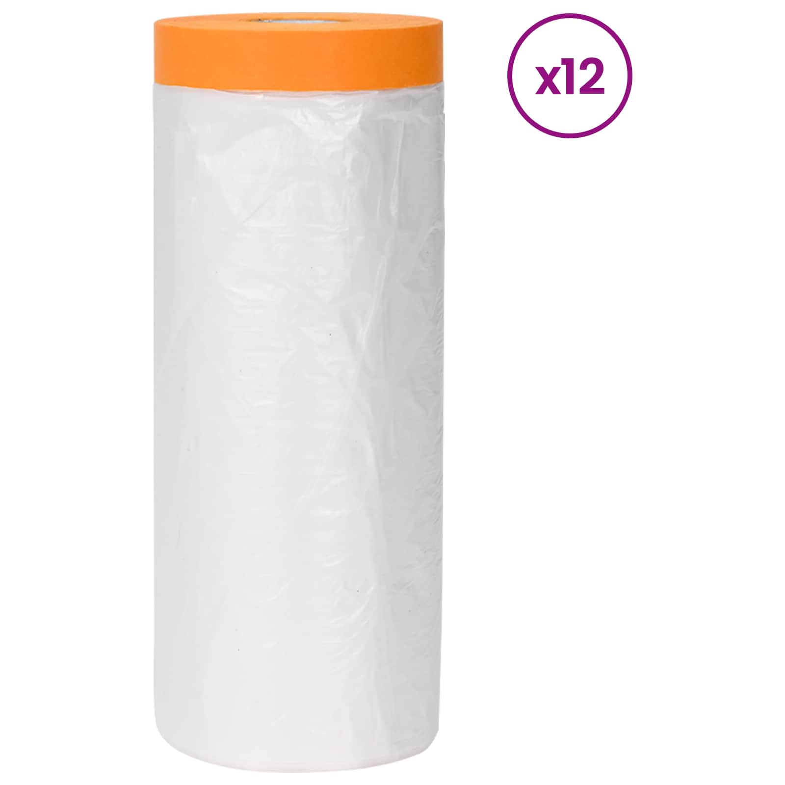 Φύλλο σκόνης με κολλητική ταινία 12 pcs Διαφανές 240 x 2000 εκ. - Pakobazaar