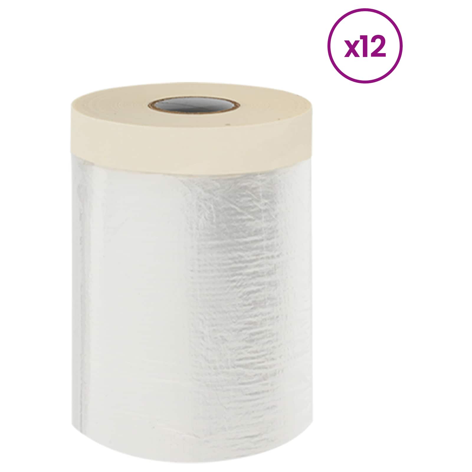 Φύλλο Σκόνης με Κολλητική Ταινία 12 pcs Διαφανές 30 x 3300 εκ - Pakobazaar