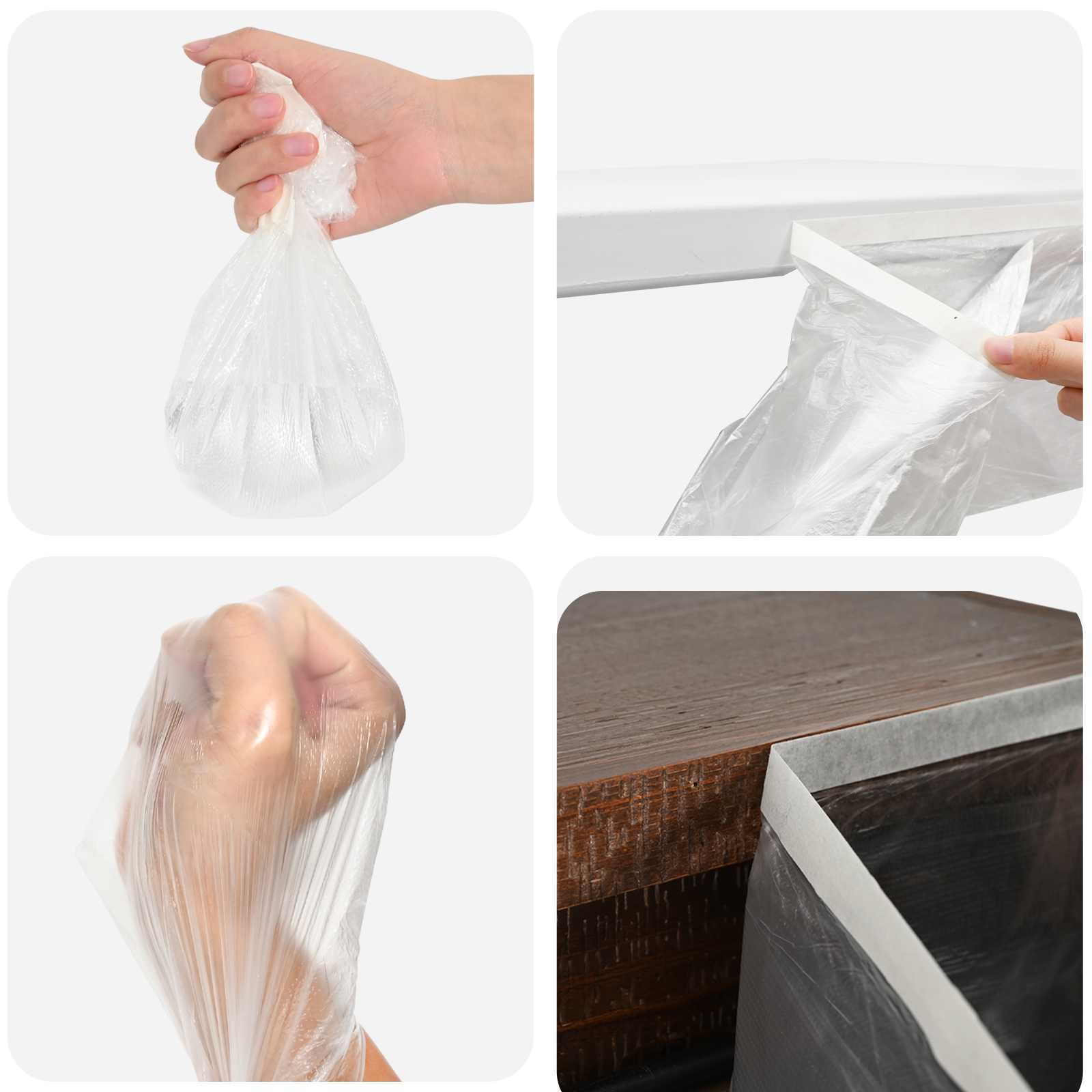 Φύλλο Σκόνης με Κολλητική Ταινία 12 pcs Διαφανές 210 x 2000 εκ. - Pakobazaar