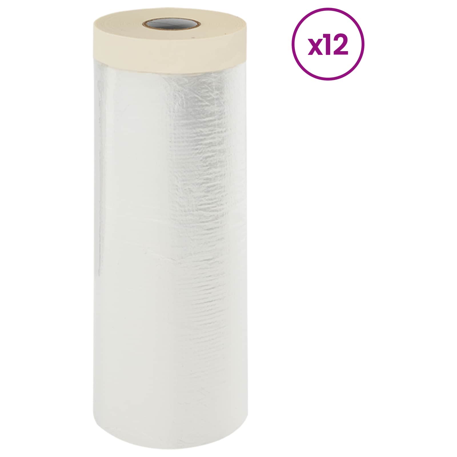 Φύλλο Σκόνης με Κολλητική Ταινία 12 pcs Διαφανές 210 x 2000 εκ. - Pakobazaar
