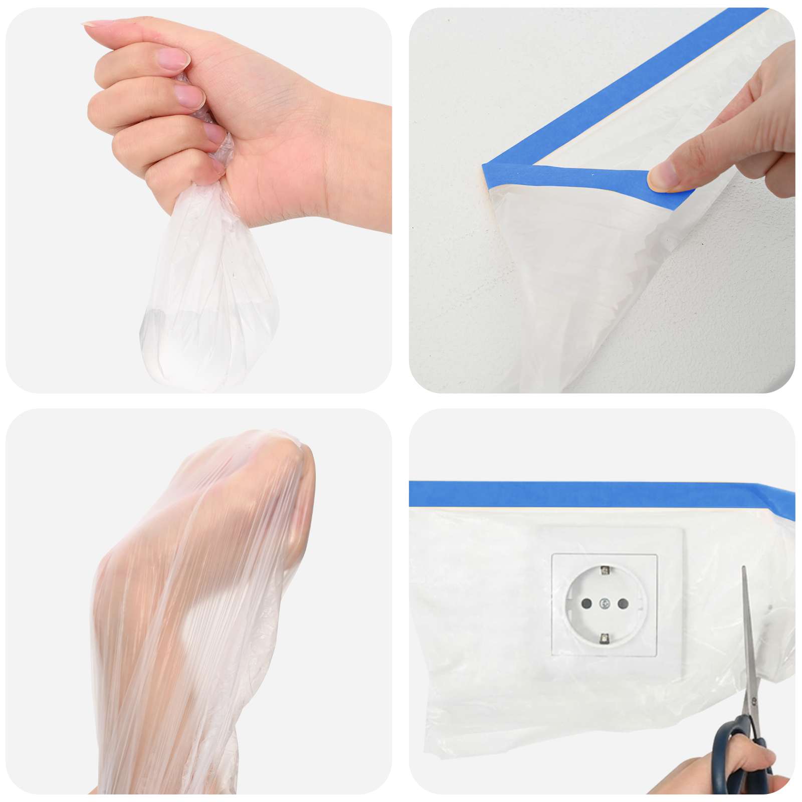 Αυτοκόλλητη ταινία με μεμβράνη 6 pcs 140 x 2000 εκ. - Pakobazaar