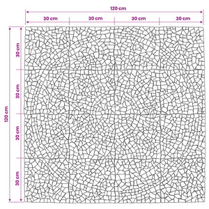 Μωσαϊκά Πλακάκια Ήλιος Πολύχρωμο 120 x 120 cm Μάρμαρο - Pakobazaar