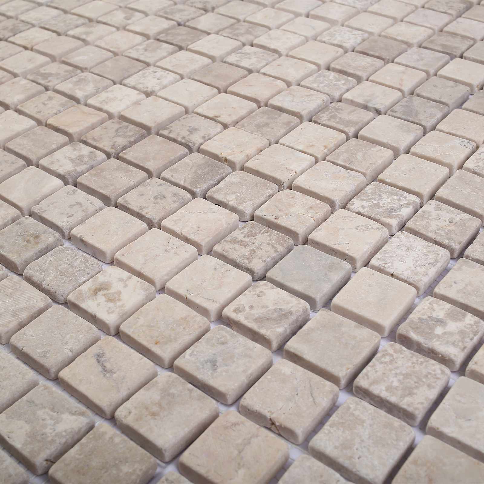 Πλακίδια Μωσαϊκού Κρεμ 30 x 30 cm Μάρμαρο