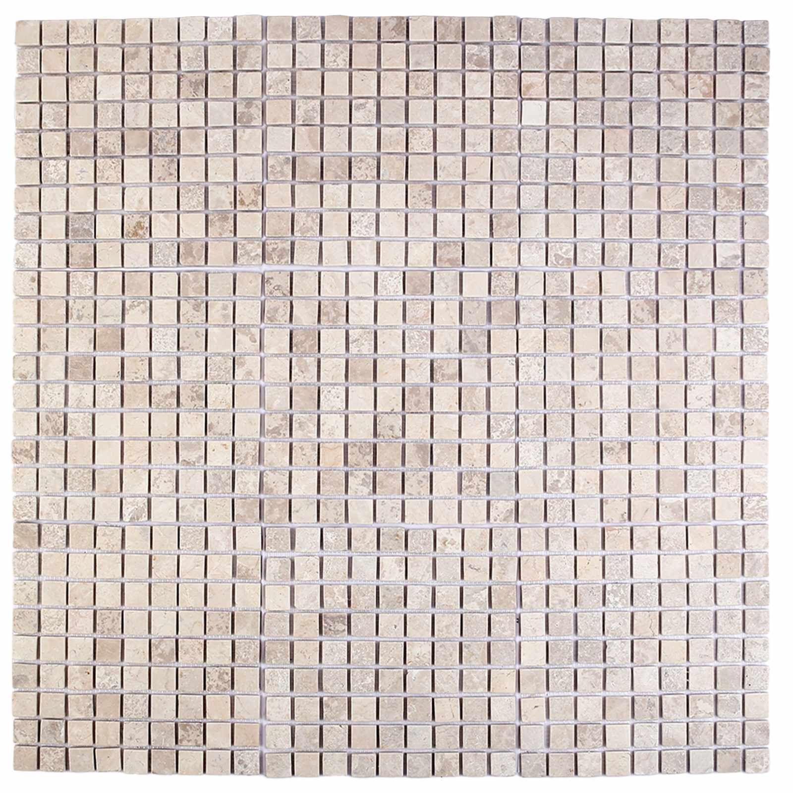 Πλακίδια Μωσαϊκού Κρεμ 30 x 30 cm Μάρμαρο