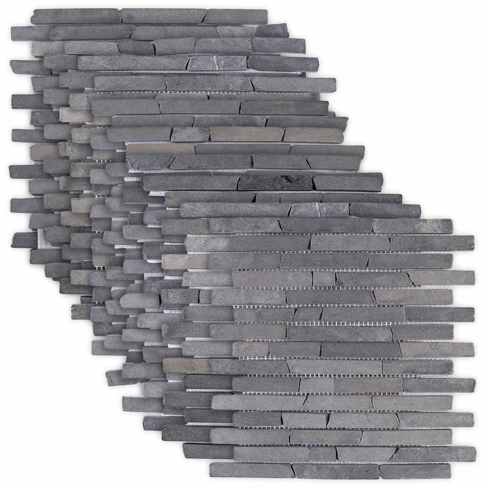Πλακίδια Μωσαϊκού Γκρι 30 x 30 cm Μάρμαρο
