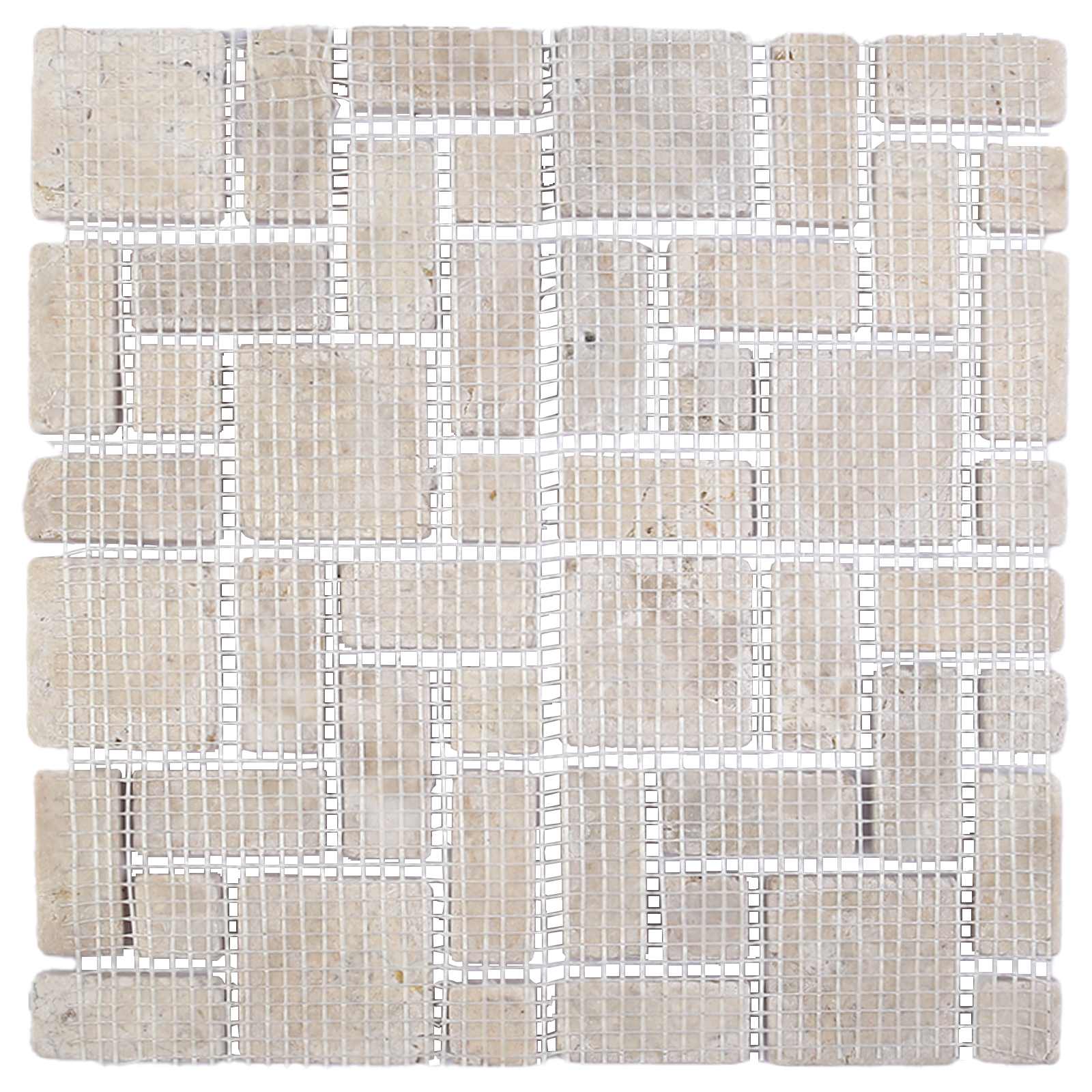 Πλακίδια Μωσαϊκού Κρεμ 30 x 30 cm Μάρμαρο